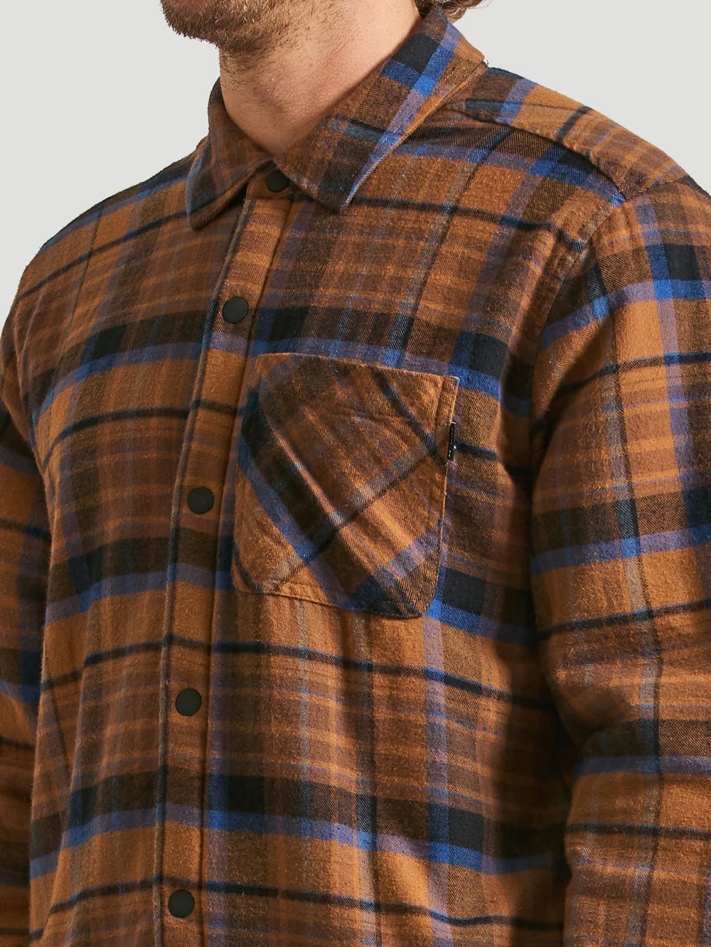 Jaqueta Flanela Hurley Portland Sherp Marrom - Image 4