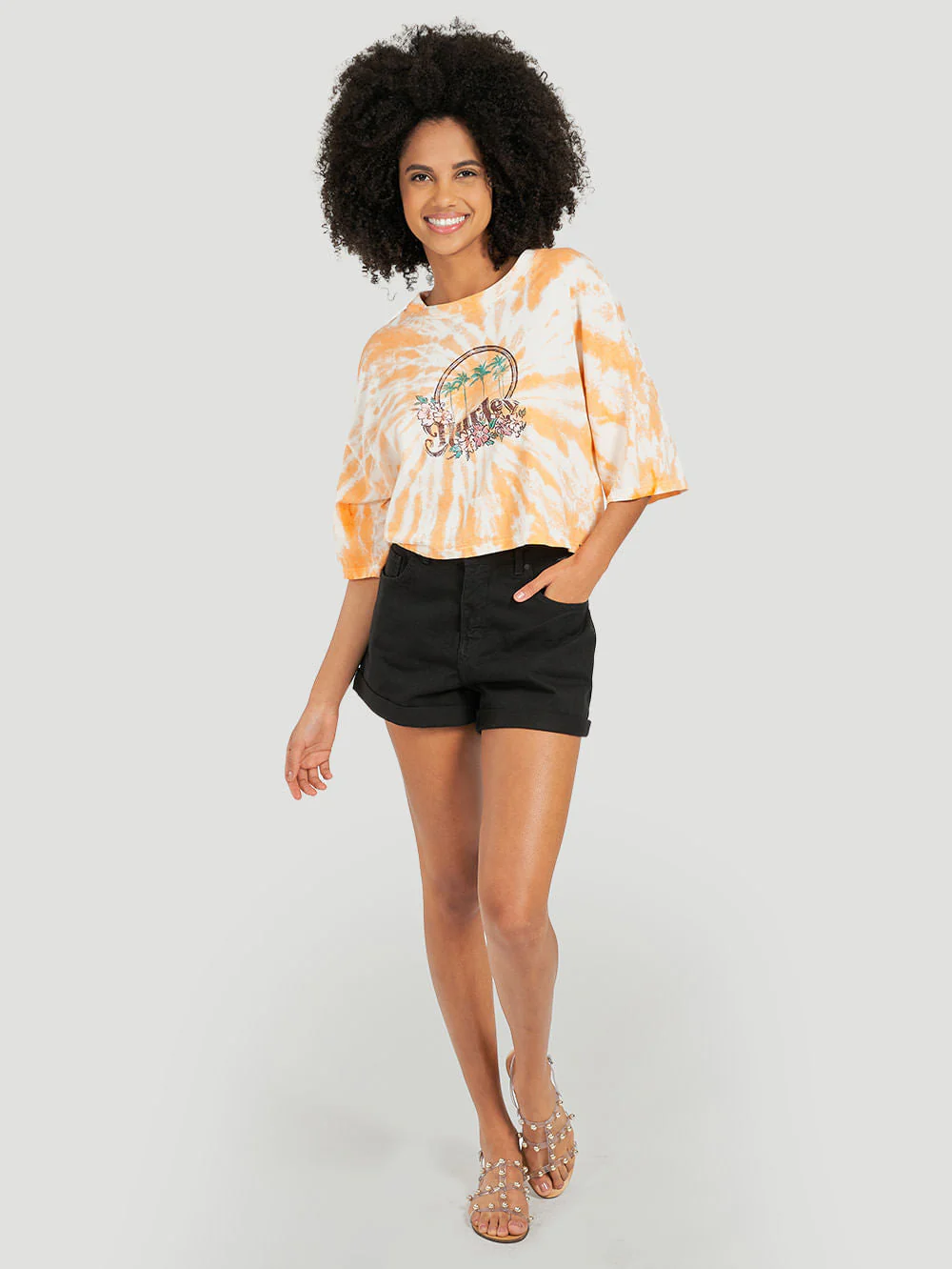 Camiseta Hurley Spiral Laranja - Image 3