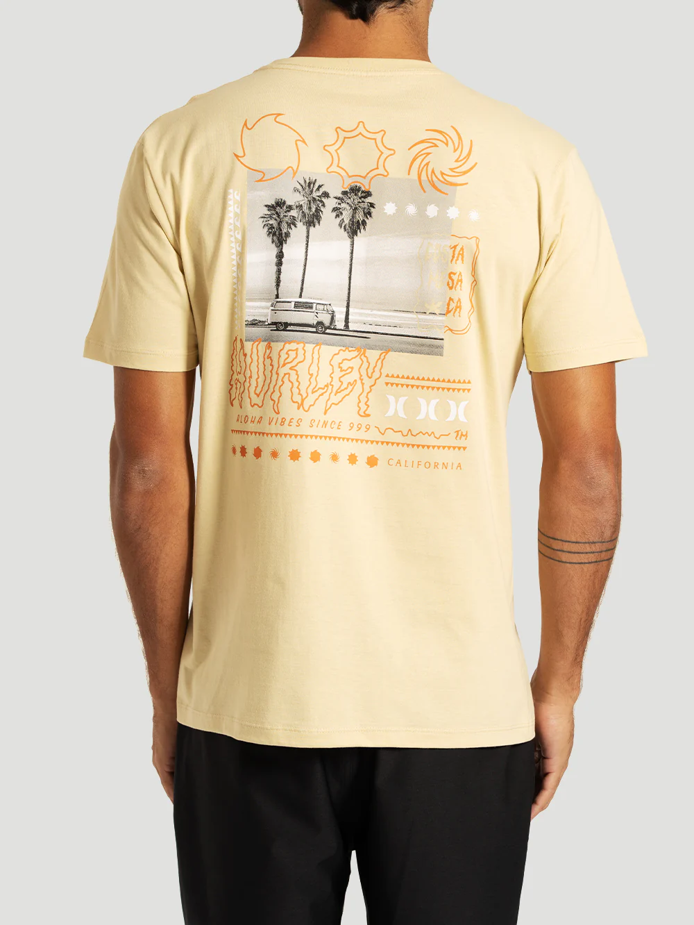 Camiseta Manga Curta Bege Hurley Psyko - Image 3