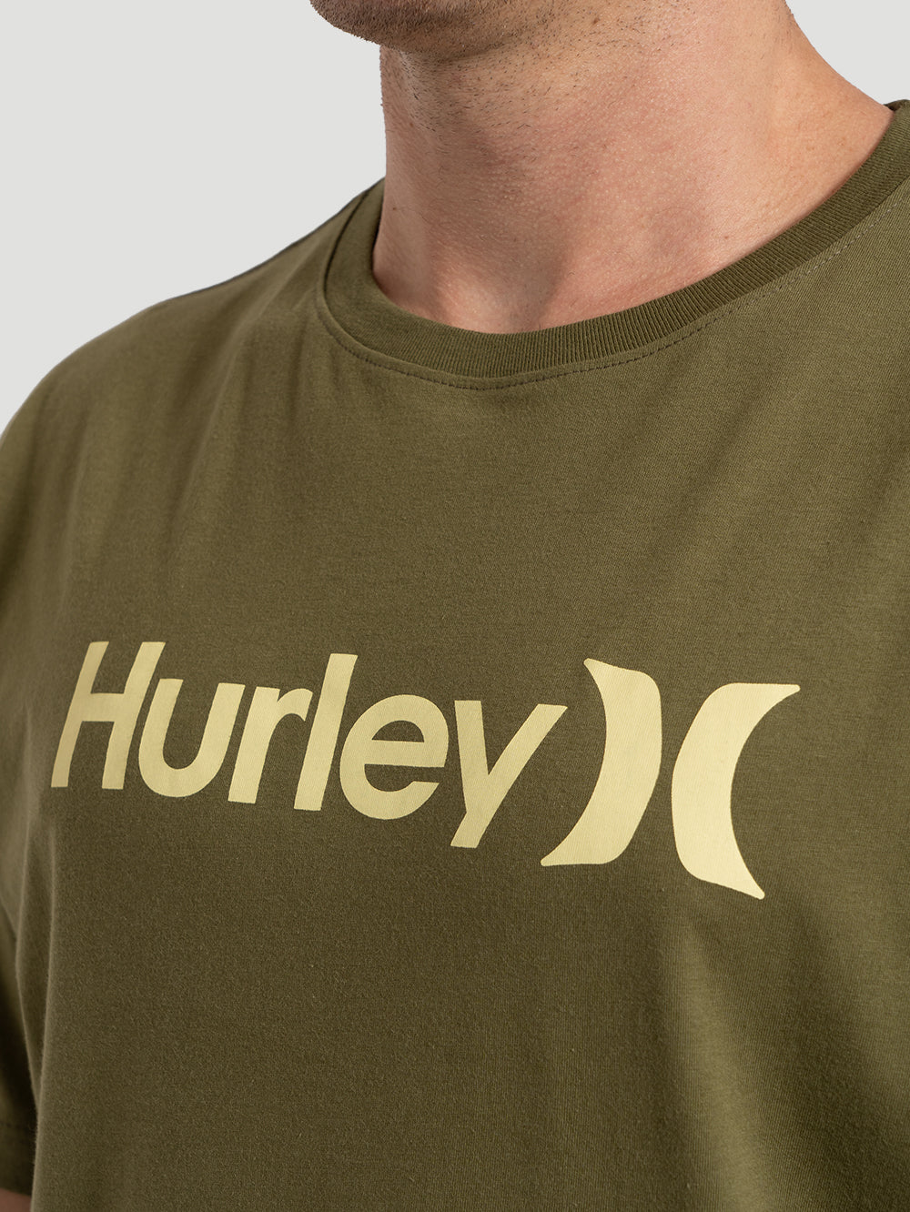 Camiseta Manga Curta Hurley O&O Verde Militar - Image 3