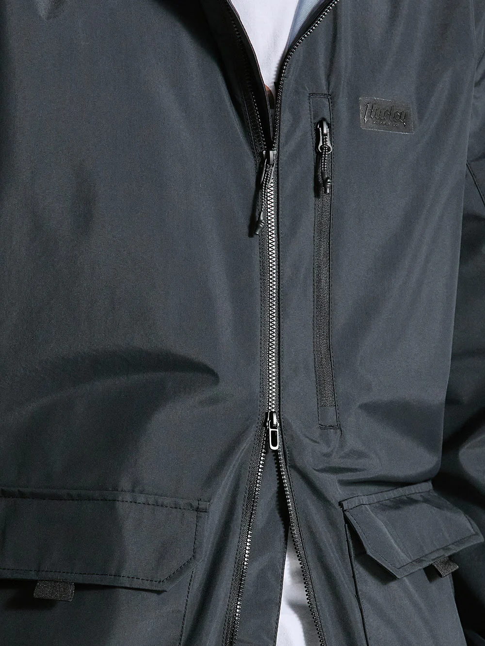 Jaqueta Impermeável Preta Hurley Phantom + Defender - Image 12