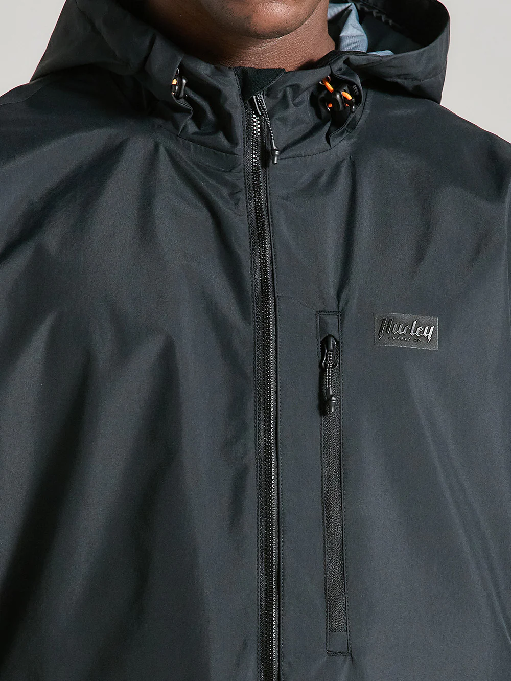 Jaqueta Impermeável Preta Hurley Phantom + Defender - Image 3