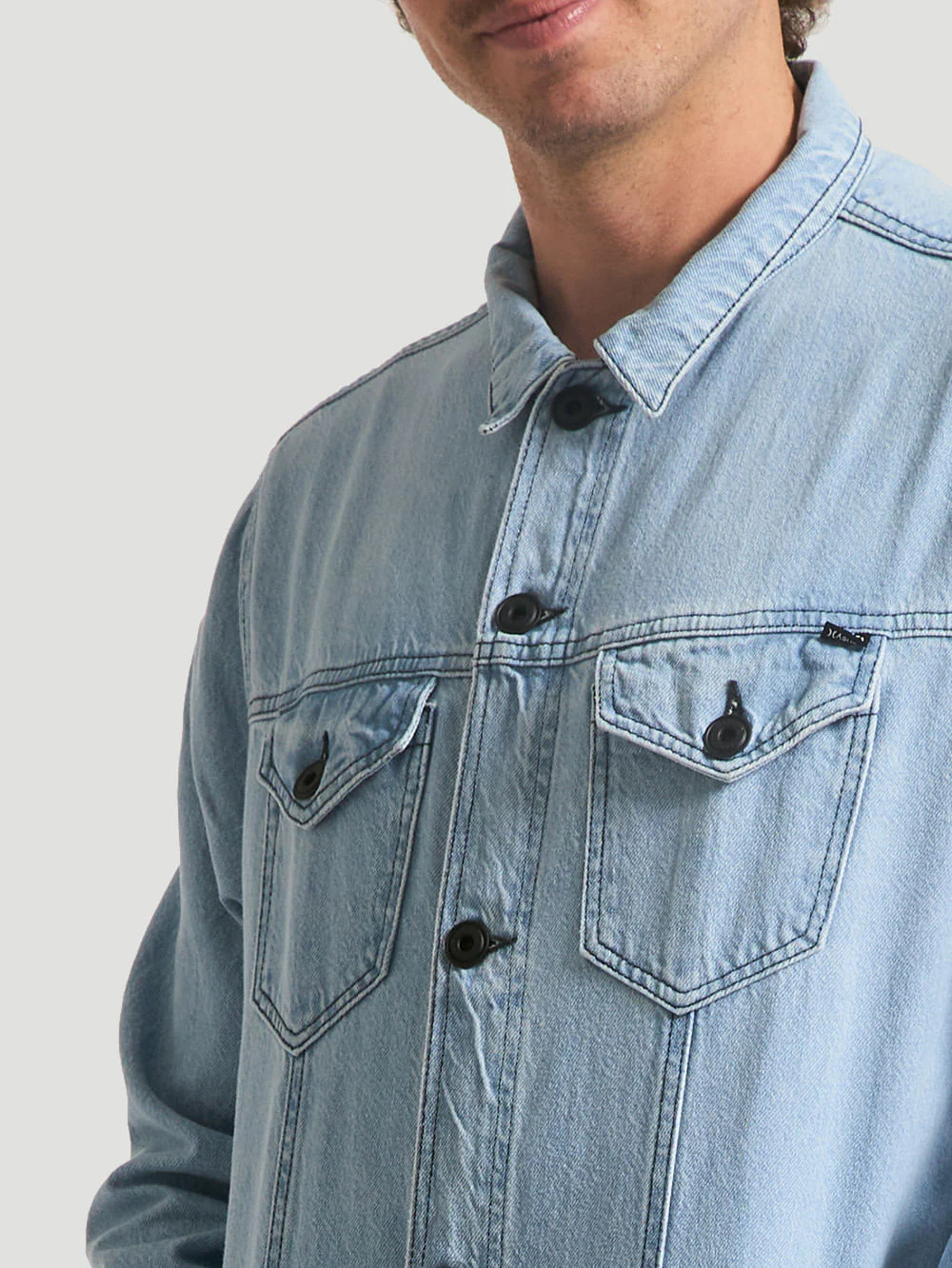 Jaqueta Jeans Hurley Hard Blue - Image 4