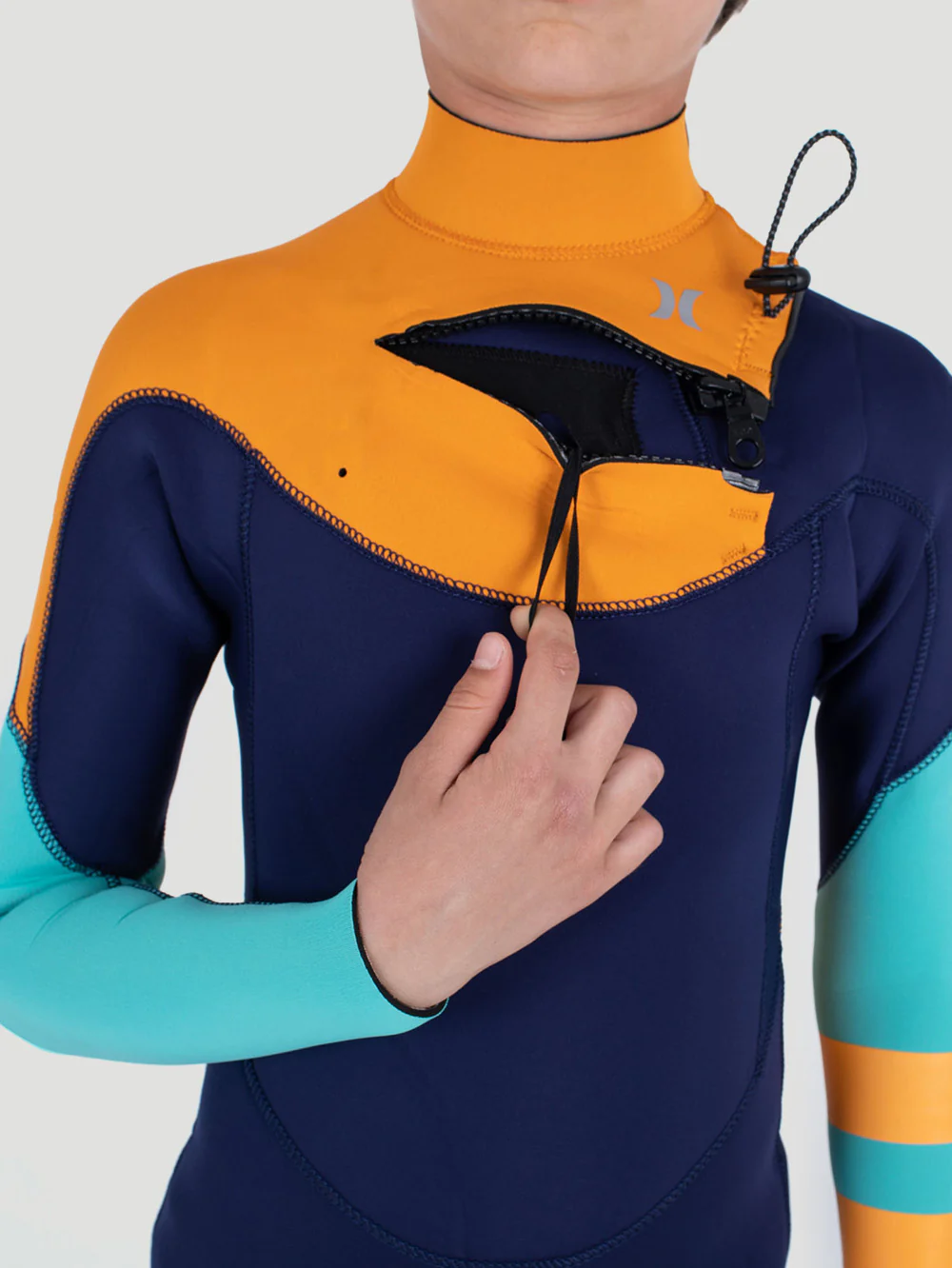 Long John Juvenil Hurley Advant 3/2mm SS Fullsuit Marinho - Image 7