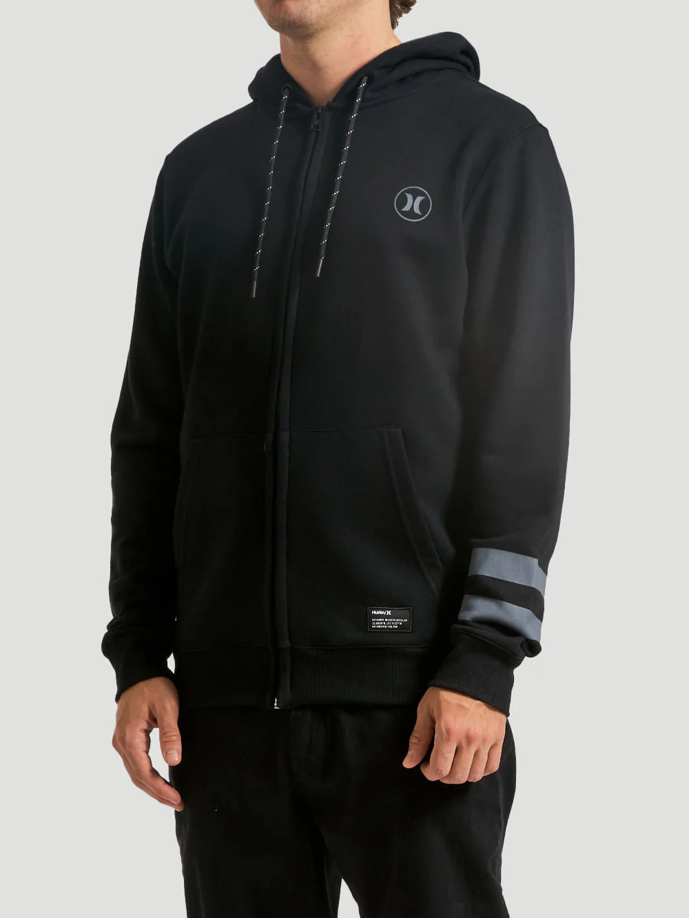 Moletom Canguru Hurley Circle Icon BP Preto - Image 5