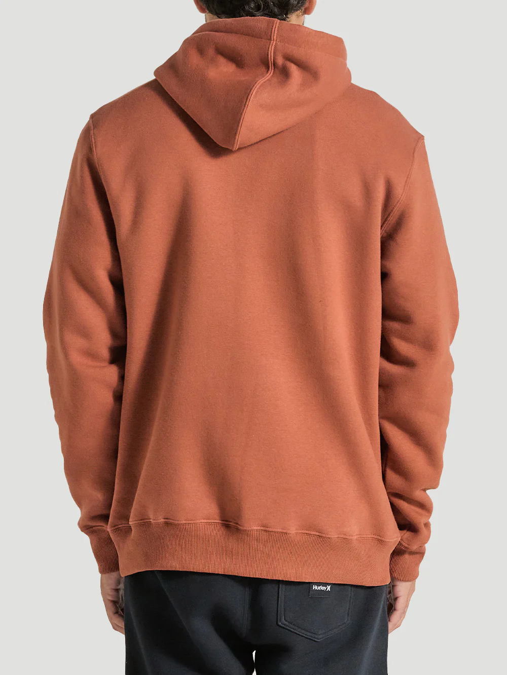 Blusa de Frio Moletom Canguru Marrom Hurley One&Only - Image 5