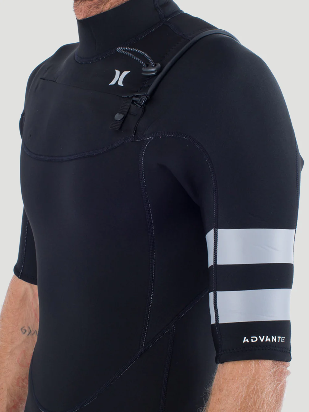 Short John Hurley Advant 2/2mm SS Springsuit Preto - Image 4