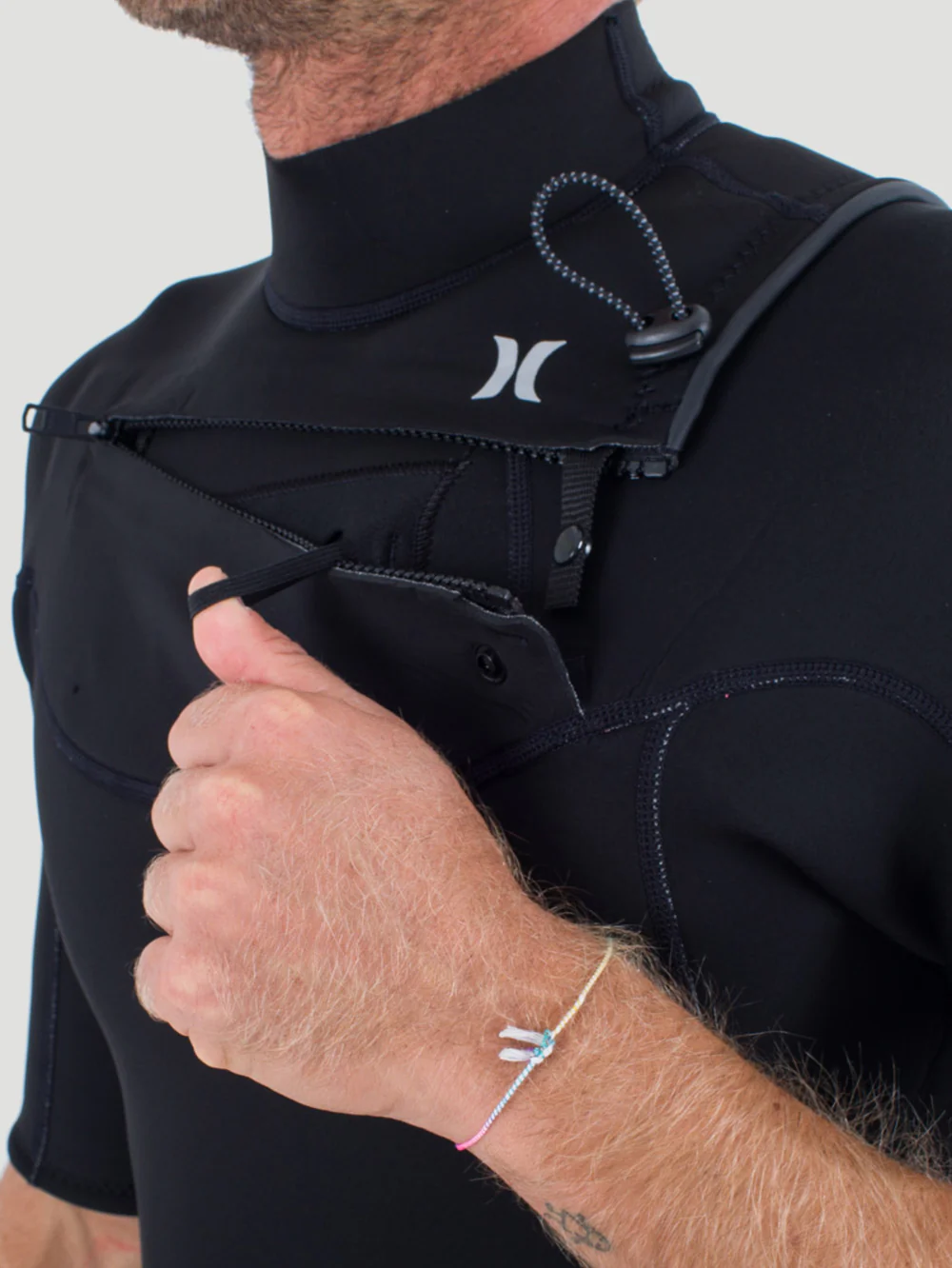 Short John Hurley Advant 2/2mm SS Springsuit Preto - Image 5